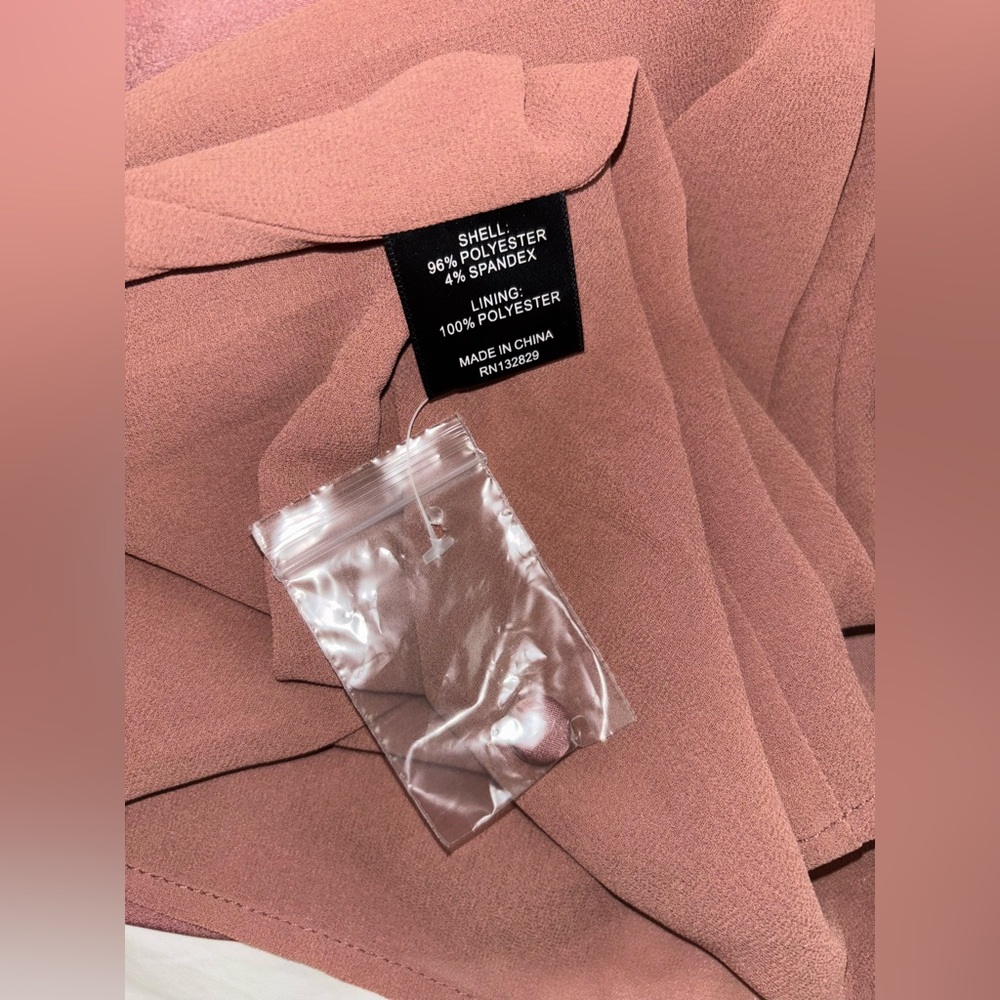 NWT NBD Janet Mini Wrap Dress Mauve Size S - Picture 7 of 7
